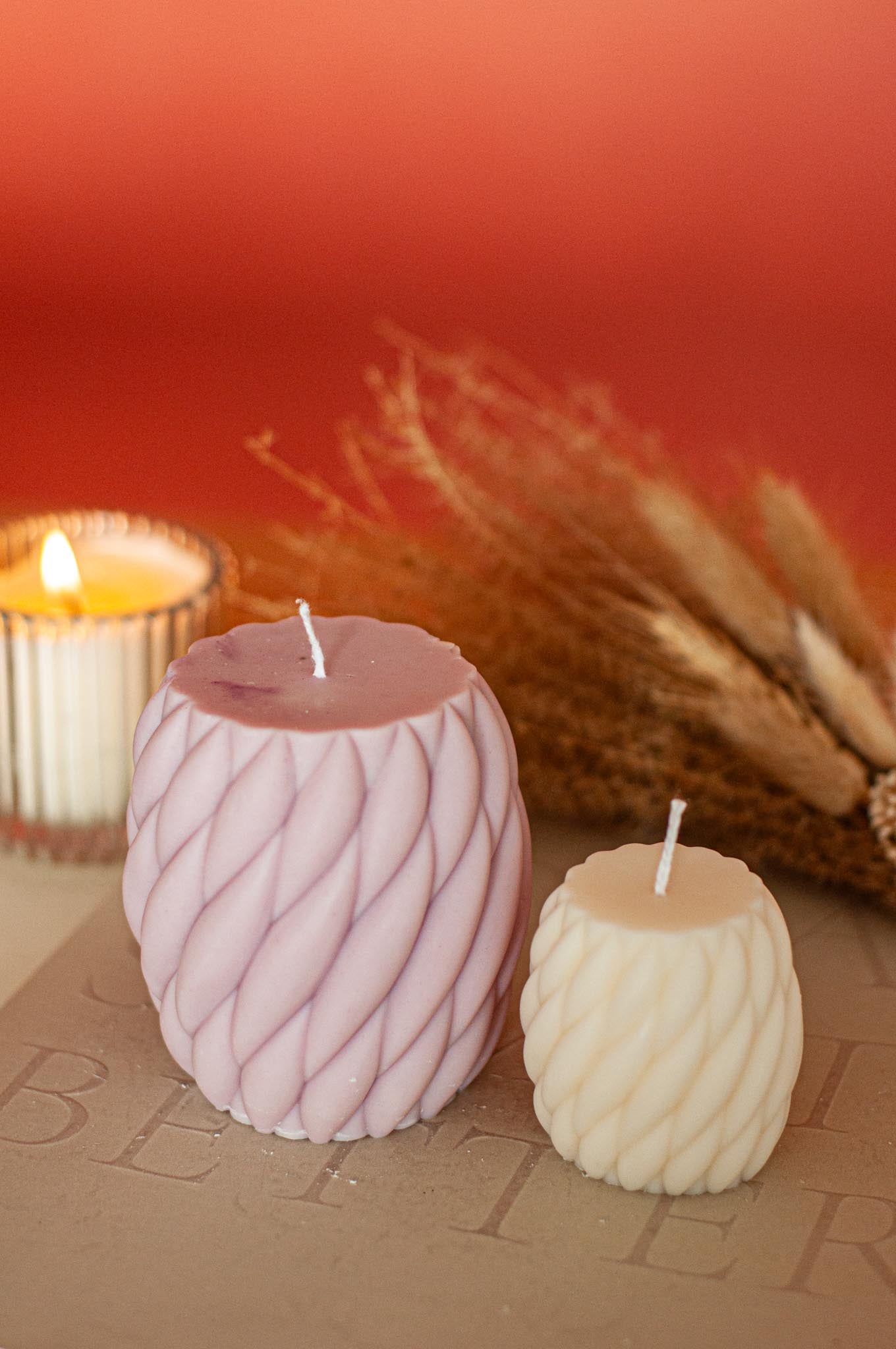 Duo de Bougie Tressée 2
